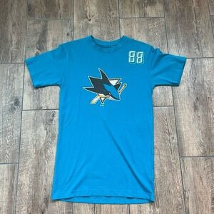 Proedge San Jose Sharks #88 Brent Burns Blue Shirt‎ Size Small